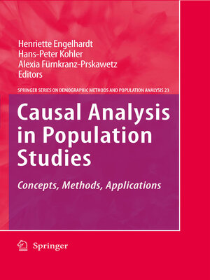 cover image of Causal Analysis in Population Studies